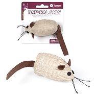 Tommi Natural Only Mouse brown with brown tail 8 cm - Cat Toy