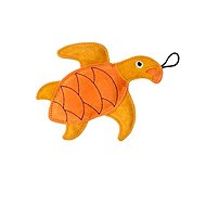 Kiwi Walker Leather toy turtle 21 cm - Dog Toy