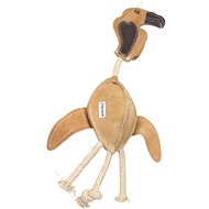 animALL Toy Vulture big leather with ropes natural 49 cm - Dog Toy
