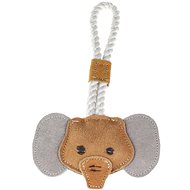 animALL Toy tug-of-war Elephant leather with rope 26,5 cm - Dog Toy