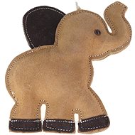 animALL Toy Elephant leather natural 15 × 19 cm - Dog Toy