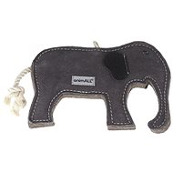 animALL Toy Elephant natural leather backed with felt 15 × 21 cm - Dog Toy