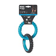 M-Pets RING KING Double ring turquoise-black - Dog Toy