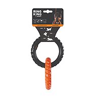 M-Pets RING KING Double ring orange-black - Dog Toy
