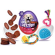Joy & Toy Surprise Egg for Dogs Beef Coins - Beef - Dog Toy