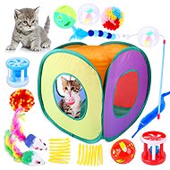Hapet Cat House with a 14-Piece Toy Set - Cat Toy