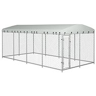 Shumee Outdoor Dog Kennel With Roof 8 × 4 × 2 m - Dog Pen