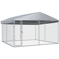 Shumee Outdoor Dog Kennel With Roof 382 × 382 × 225 cm - Dog Pen