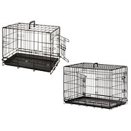 Karlie Wire Cage Black Two Entrances 63 × 43 × 49cm - Dog Cage
