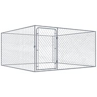 Shumee Outdoor Dog Kennel Galvanised Steel 2 × 2 × 1 m - Dog Pen
