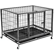 Shumee Cage with Wheels Steel 98 × 77 × 72cm - Dog Cage