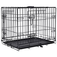 Dog Fantasy Folding cage S, with two doors, size 61 × 43 × 49 cm - Dog Cage