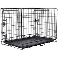 Dog Fantasy Folding cage M, with two doors, size 75 × 46 × 53 cm - Dog Cage