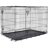 Dog Fantasy Folding cage XL, with two doors, size 106 × 69 × 77 cm - Dog Cage
