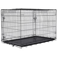 Dog Fantasy Folding cage XL, with two doors, size 121 × 74 × 82 cm - Dog Cage