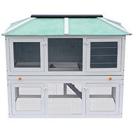 Shumee Rabbit Hutch Two-storey Wooden 130 × 68 × 105cm - Rabbit Hutch