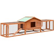 Shumee Králíkárna Solid Pine and Fir Wood 303 × 60 × 86cm - Rabbit Hutch