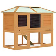 Shumee Two-storey Wooden Rabbit Hutch 130 × 68 × 105cm - Rabbit Hutch