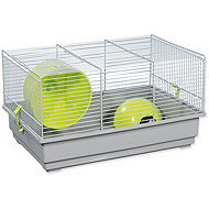 Small Animals Richard grey, equipment green 39 × 25,5 × 22 cm - Cage for Rodents
