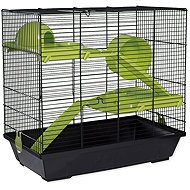 Small Animals Jakub white, equipment green 50,5 × 28 × 47 cm - Cage for Rodents