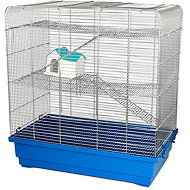 Small Animals Tom I zinc and blue 60 × 37 × 64 cm - Cage for Rodents