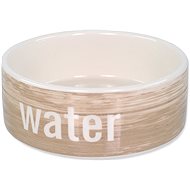 Dog Fantasy DF Ceramic Dog Bowl, Wood Pattern - Dog Bowl