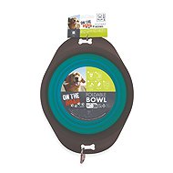 M-Pets ON THE ROAD foldable bowl 750 ml turquoise - Travel Bowl for Dogs and Cats