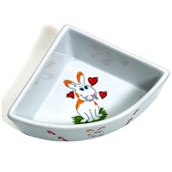 Karlie Králík Ceramic Corner Bowl 250ml - Bowl for Rodents