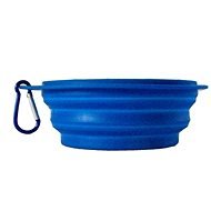 Akinu Folding Bowl Dark Blue 500ml - Travel Bowl for Dogs and Cats