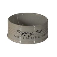 DUVO+ Happy Cat Ceramic Bowl, Grey 10.5cm 300ml - Cat Bowl