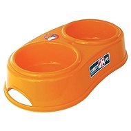 Cobbys Pet Double Plastic Non-slip Bowl - Dog Bowl