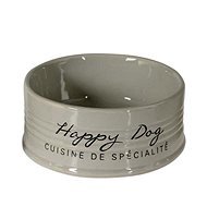 DUVO + Happy Dog Ceramic Bowl Grey 10,5cm 300ml - Dog Bowl