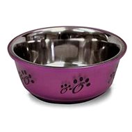 Les Filous Fusion Bowl Stainless-steel Bowl with Paws 21cm 1.9L - Dog Bowl