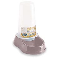 Stefanplast Break Bowl for Water and Kibble with a Pink Container 0.65l - Dog Bowl