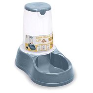Stefanplast Break Pellet Bowl with Tray, Steel Blue - Dog Bowl