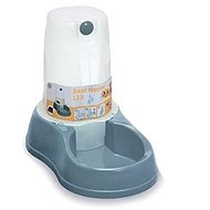 Stefanplast Break Water Bowl with Container Steel Blue 1.5l - Dog Bowl