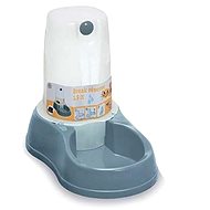 Stefanplast Break Water Bowl with Tray Steel Blue - Dog Bowl