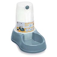 Stefanplast Break Water Bowl with Container Steel Blue 3.5l - Dog Bowl