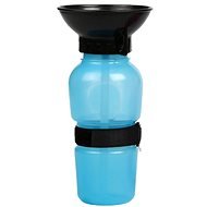 EzPets2U Water Cup Travel Bottle with Bowl Blue 21.5 × 10.7cm - Travel Bottle for Cats and Dogs