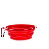 Akinu Folding Bowl Red 500ml - Travel Bowl for Dogs and Cats