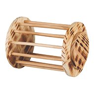 Trixie Wooden Hay Roller 15 × 19cm - Rodent Feeder