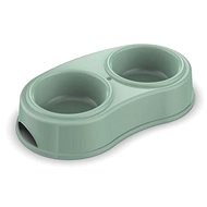 Cobbys Pet Double plastic bowl 30 × 17 × 6cm 2 × 500ml - Dog Bowl