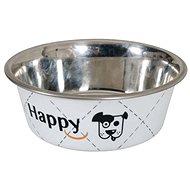 Zolux Happy Stainless-steel Bowl White - Dog Bowl