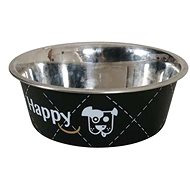 Zolux Happy Stainless-steel Bowl Black - Dog Bowl