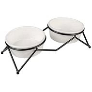 Duvo+ Stone Up ZigZag double 280ml 29 × 13,2 × 7,8cm - Dog Bowl