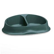 Stefanplast Chic double bowl English green 27 × 17,5 × 7,2 cm - Dog Bowl