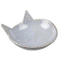 DUVO+ Ceramic cat head bowl grey 175 ml - Cat Bowl