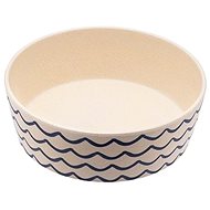 BecoBowl Bamboo bowl for dog Ocean waves size. L - Dog Bowl
