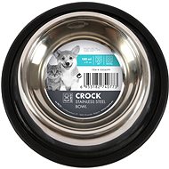 M-Pets Crock NEW Stainless steel bowl with rubber XS 0,18 l - Dog Bowl