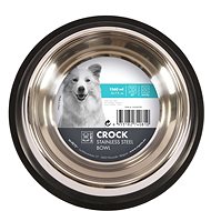 M-Pets Crock NEW Stainless steel bowl with rubber XL 1,56 l - Dog Bowl